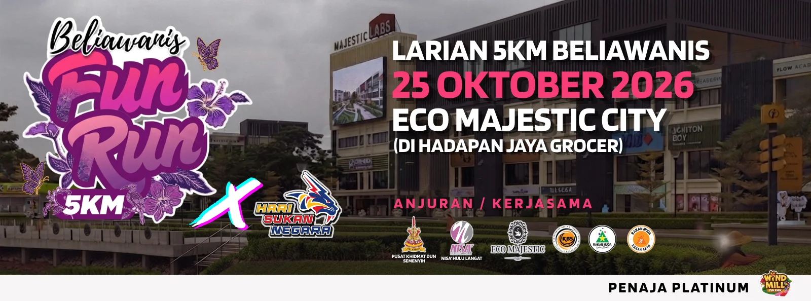 Beliawanis Fun Run 2026 — Larian 5KM, 25 Oktober 2026, Eco Majestic City